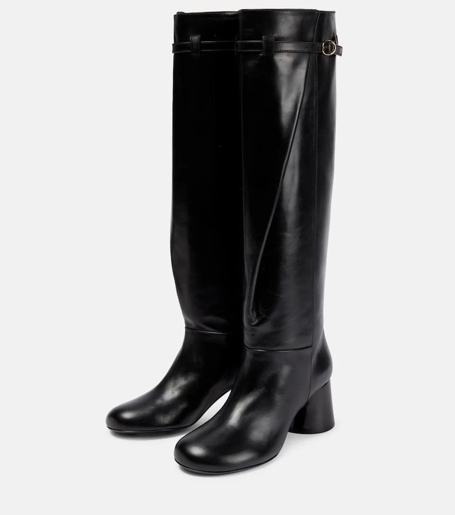 商品Khaite|Admiral leather knee-high boots,价格¥8851,第5张图片详细描述