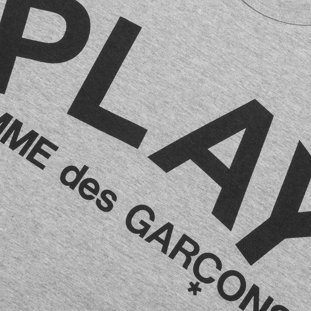 商品Comme des Garcons|Text T-Shirt - Grey,价格¥954,第4张图片详细描述