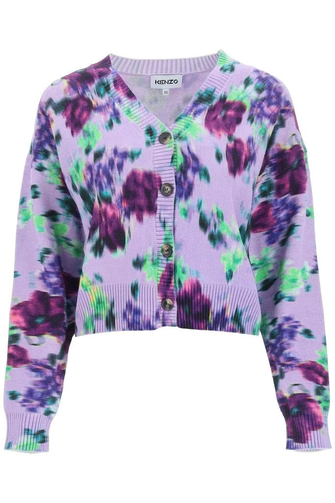 商品Kenzo|BLURRED FLORAL PRINT CARDIGAN,价格¥1492,第1张图片