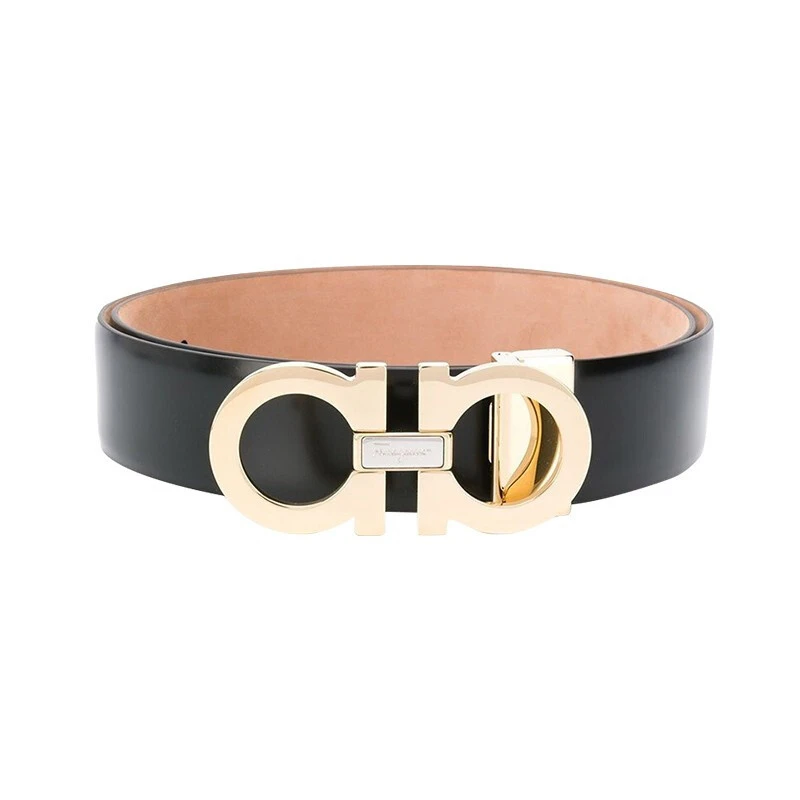 商品Salvatore Ferragamo|SALVATORE FERRAGAMO 黑色男士腰带 679493-723890,价格¥2221,第1张图片