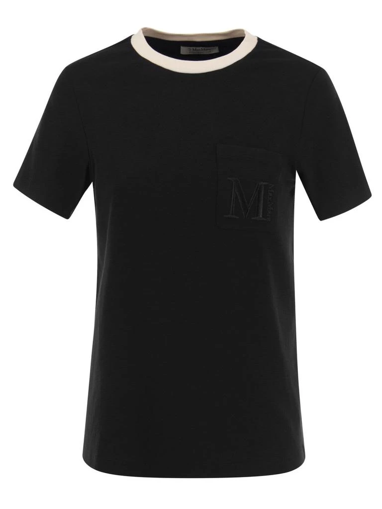 商品Max Mara|'S Max Mara Logo Embroidered Crewneck T-Shirt,价格¥592,第1张图片