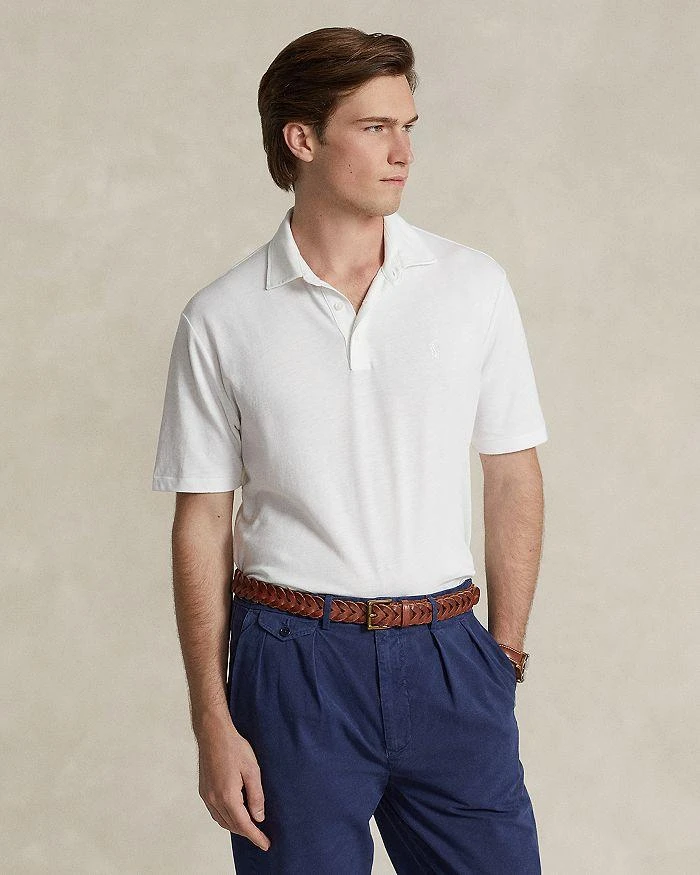 商品Ralph Lauren|Cotton & Linen Classic Fit Polo Shirt,价格¥475,第3张图片详细描述