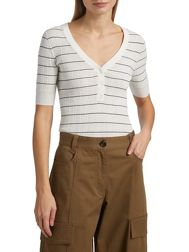 商品A.L.C.|Francis Striped Cotton-Blend Top,价格¥658,第3张图片详细描述