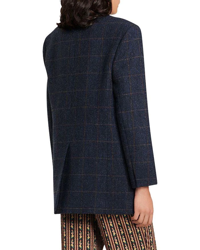 商品Sandro|Alto Checkered Jacket,价格¥2846,第2张图片详细描述