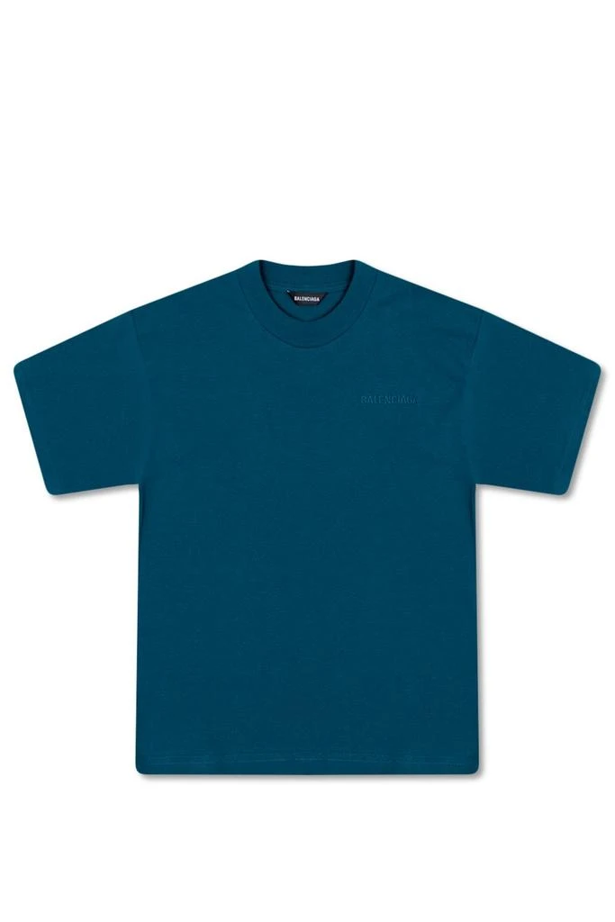 商品Balenciaga|Balenciaga Kids Logo Embroidered Crewneck T-Shirt,价格¥906,第1张图片