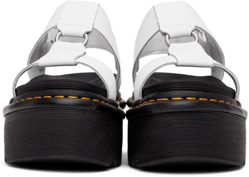 商品Dr. Martens|White Francis Platform Sandals,价格¥889,第4张图片详细描述