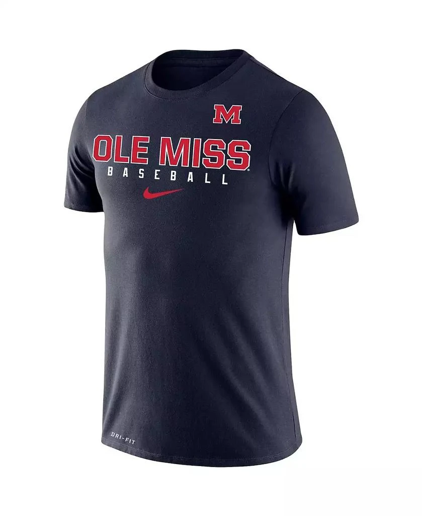 商品NIKE|Men's Navy Ole Miss Rebels Baseball Legend Performance T-shirt,价格¥224,第3张图片详细描述