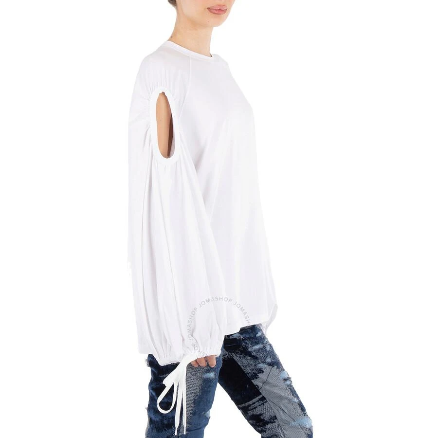 商品Burberry|Ladies White Cut-out Sleeve Oversized Top,价格¥804,第2张图片详细描述