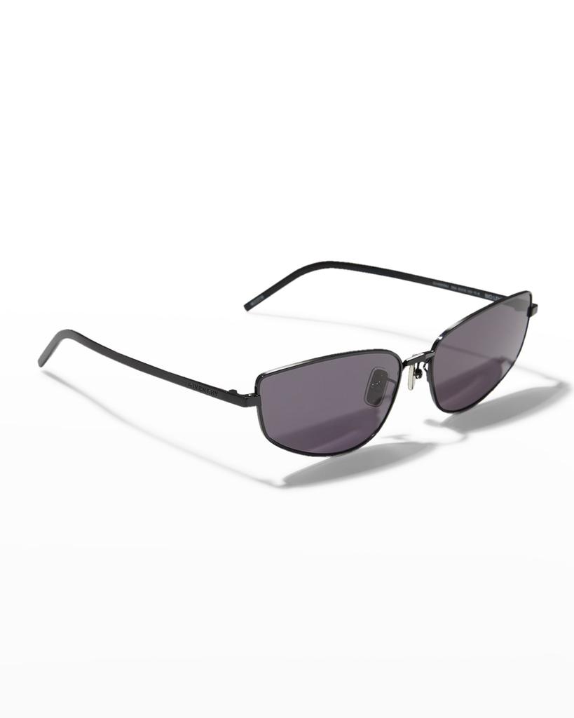 Mirrored Metal Cat-Eye Sunglasses商品第1张图片规格展示