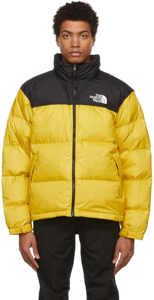 商品The North Face|男款 北面 1996 Nuptse 复古羽绒服 黑黄色,价格¥1680,第1张图片