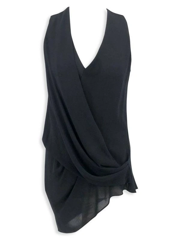 商品[二手商品] Helmut Lang|Helmut Lang Top In Black Silk,价格¥2951,第1张图片