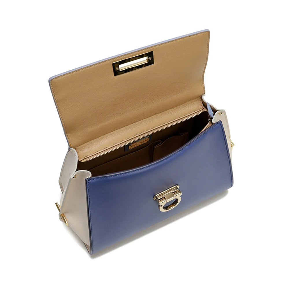 SALVATORE FERRAGAMO 深蓝色女士斜挎包 21-E530-608517 商品