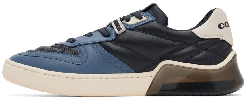 Navy Quilted Citysole Court Sneaker商品第3张图片规格展示