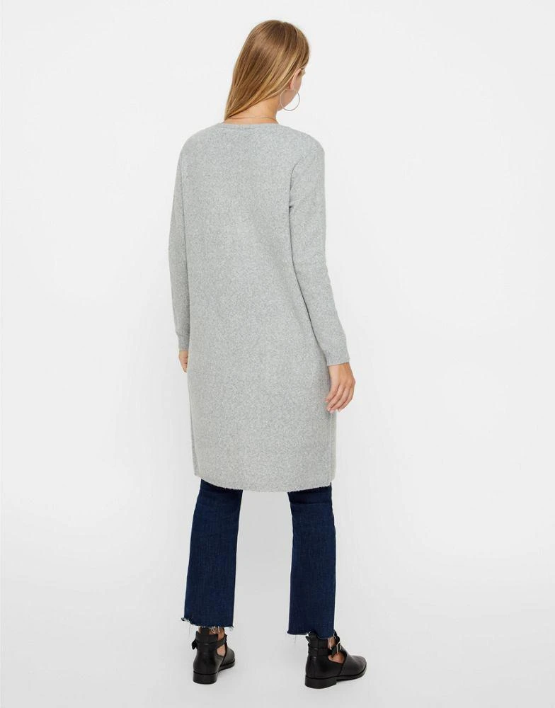 商品VERO MODA|Vero Moda longline cardigan in grey,价格¥421,第3张图片详细描述