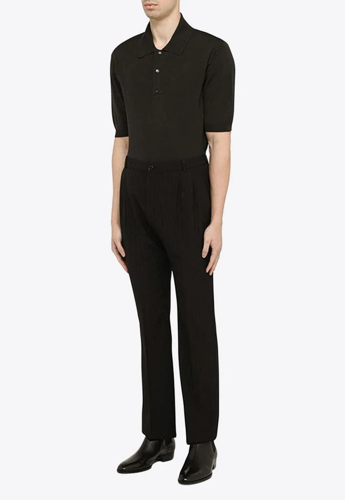 商品Yves Saint Laurent|Pinstripe Straight-Leg Tailored Pants,价格¥6716,第2张图片详细描述