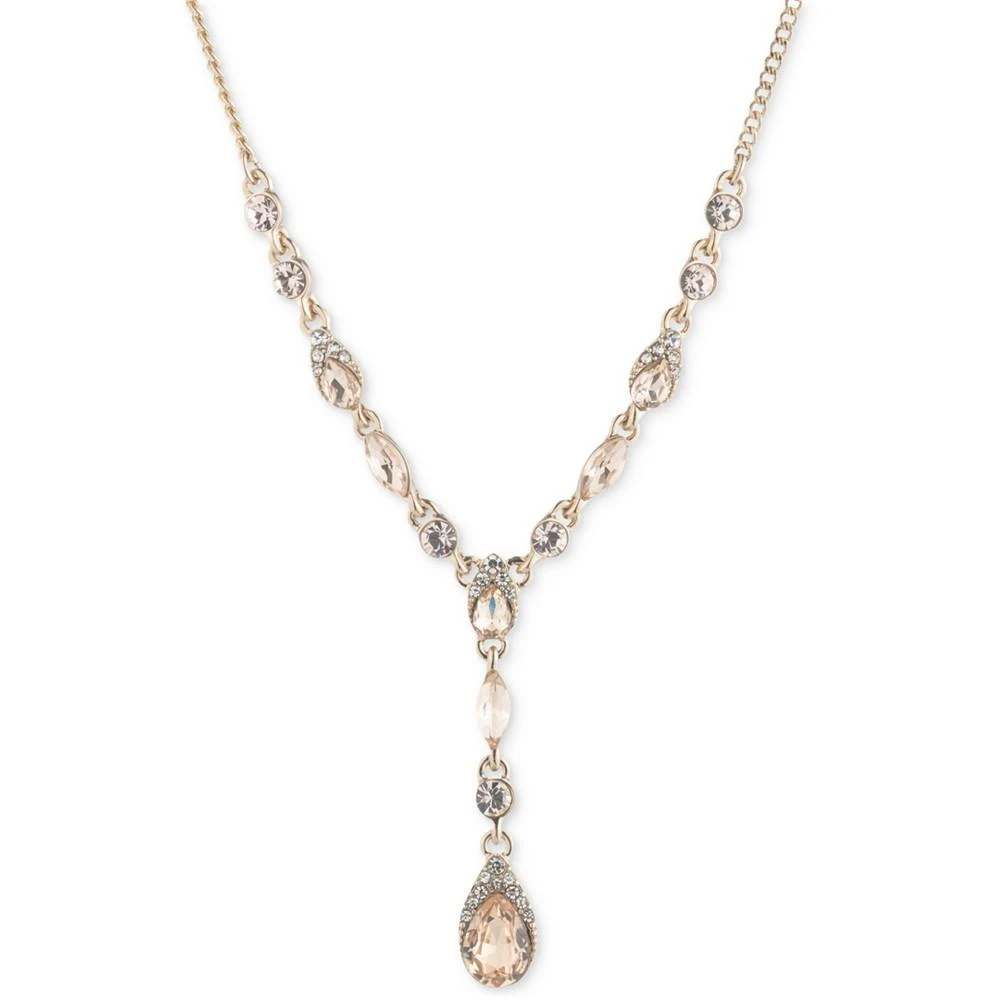 商品Givenchy|Crystal Pear-Shape Lariat Necklace, 16" + 3" extender,价格¥126,第1张图片