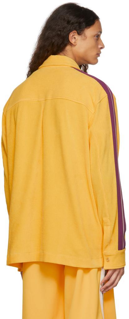 商品Palm Angels|Yellow & Purple Corduroy Track Shirt,价格¥6014,第5张图片详细描述