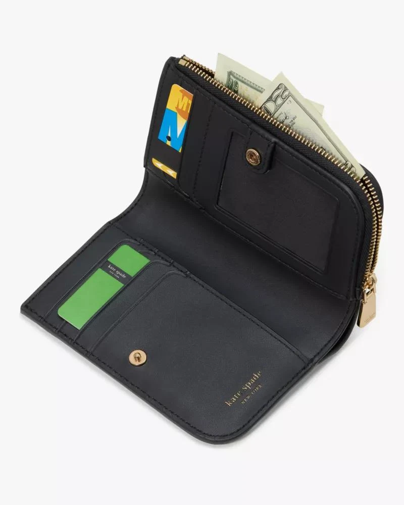 商品Kate Spade|Deco Quilted Compact Wallet,价格¥1098,第5张图片详细描述