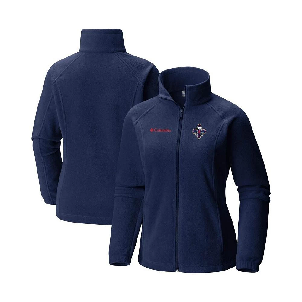 商品Columbia|Women's Navy New Orleans Pelicans Benton Springs Raglan Fleece Full-Zip Jacket,价格¥561,第2张图片详细描述