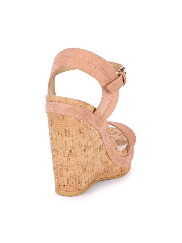 商品Stuart Weitzman|Jezebel Suede Wedge Sandals,价格¥868,第3张图片详细描述