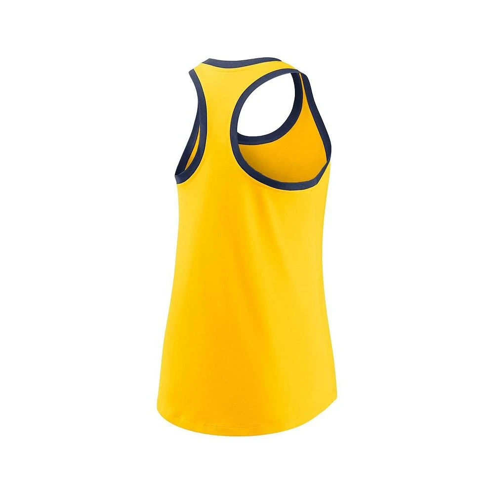 商品NIKE|Women's Gold Milwaukee Brewers X-Ray Racerback Performance Tank Top,价格¥210,第4张图片详细描述