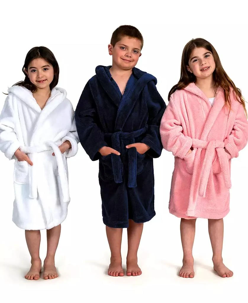 Kids Super Plush Double Brushed Hooded Polyester Bathrobe 商品