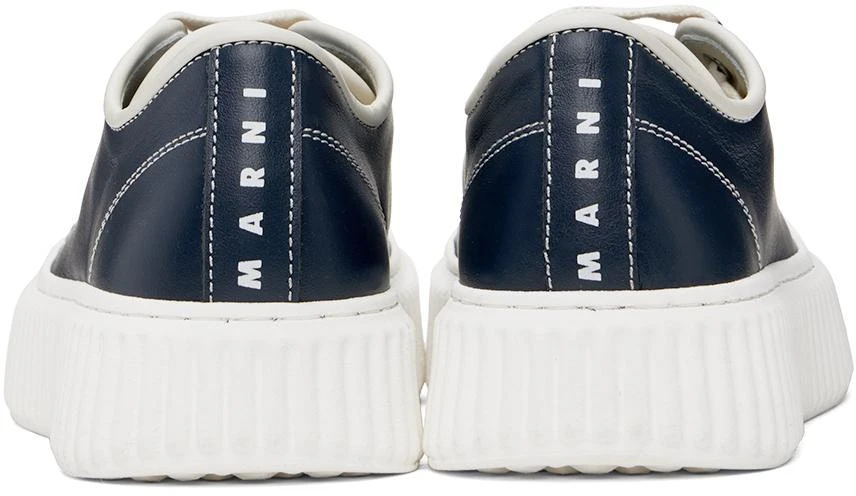 商品Marni|Kids Navy Logo Lace Sneakers,价格¥1391,第2张图片详细描述