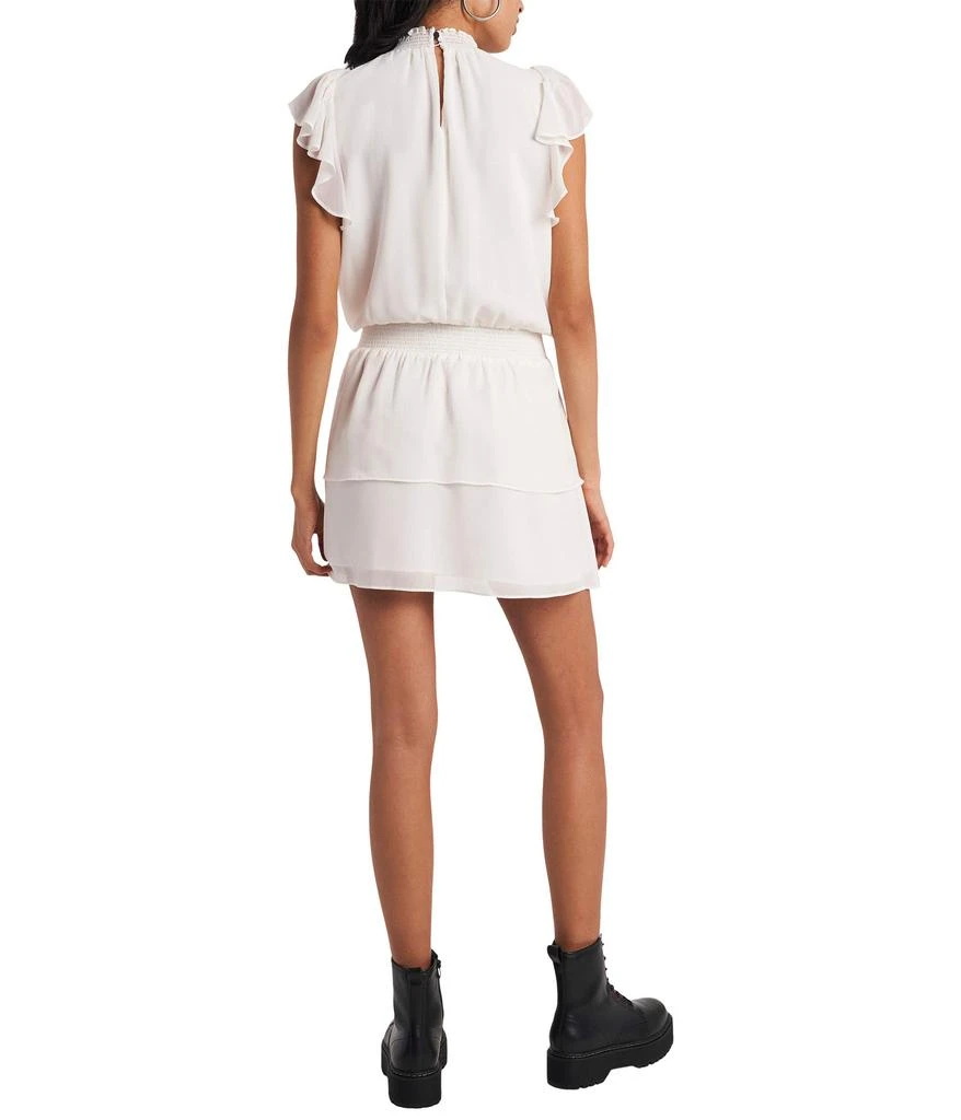 商品1. State|Smocked Neck Solid Gauze Chiffon Dress,价格¥516,第2张图片详细描述