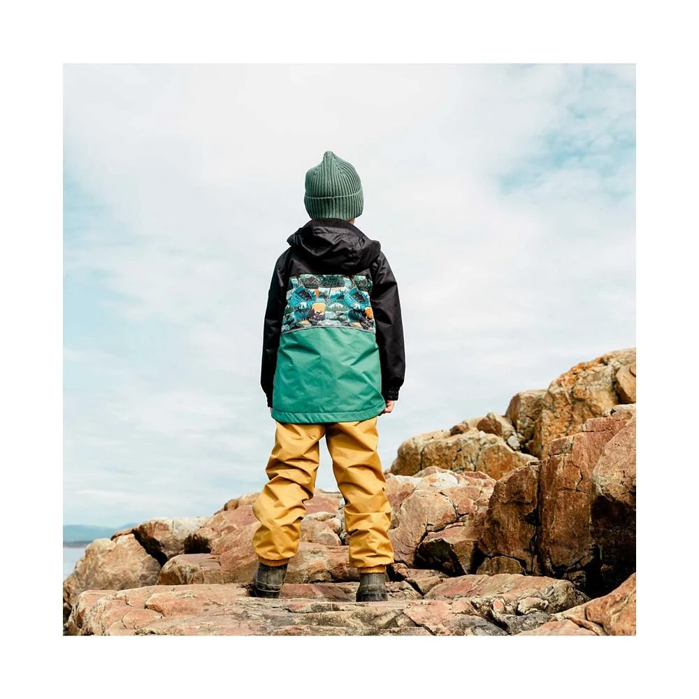 商品Deux par Deux|Boy Color blocked Printed 3 In 1 Spring Rain Set Black Forest, Green & Golden Beige - Toddler|Child,价格¥462,第2张图片详细描述