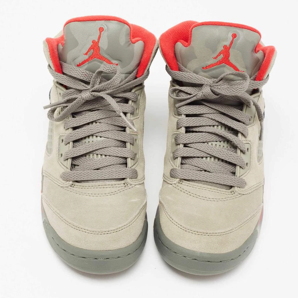 商品[二手商品] Jordan|Jordan Grey Suede Air Jordan Retro 5 High Top Sneakers Size 36,价格¥967,第3张图片详细描述