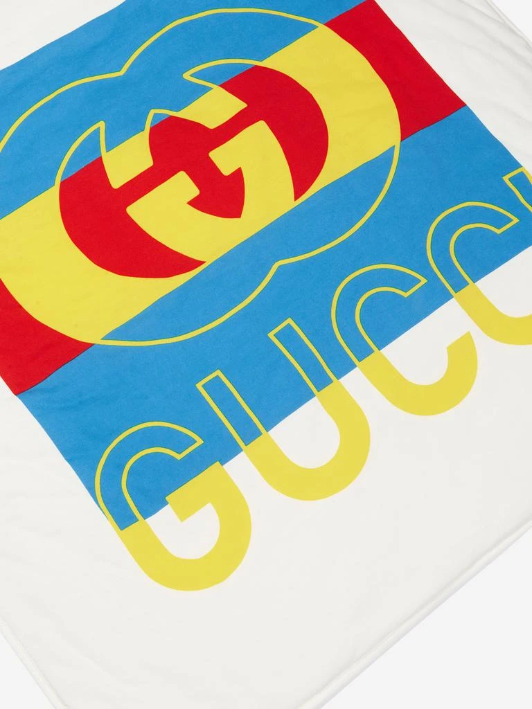 商品Gucci|Gucci Baby Logo Blanket in White,价格¥2143,第3张图片详细描述