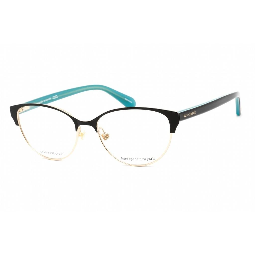 商品Kate Spade|Kate Spade Women's Eyeglasses - Black Plastic Cat Eye Shape Frame | EMELYN 0807 00,价格¥409,第1张图片