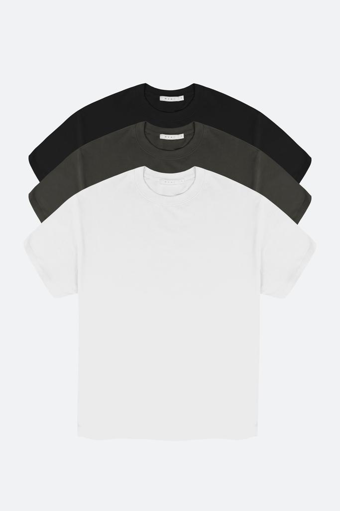 Every Day Tee 3 Pack - Black/Vintage Black/White商品第1张图片规格展示