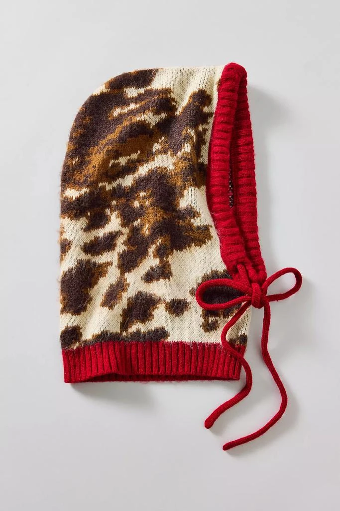 商品Urban Outfitters|Cow Print Balaclava Hood,价格¥223,第2张图片详细描述