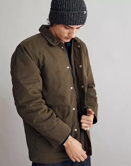 Waxed Quilted Barn Jacket商品第2张图片规格展示