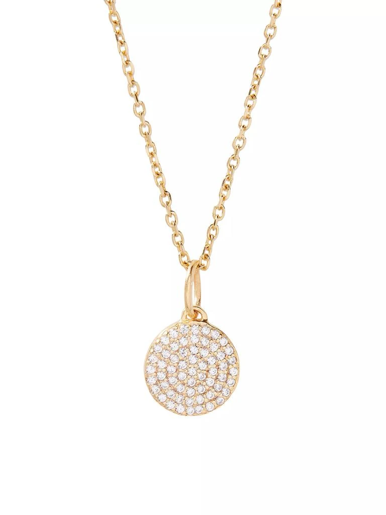 商品brook & york|Adeline Charm 14K-Gold Vermeil & White Topaz Pendant Necklace,价格¥826,第1张图片