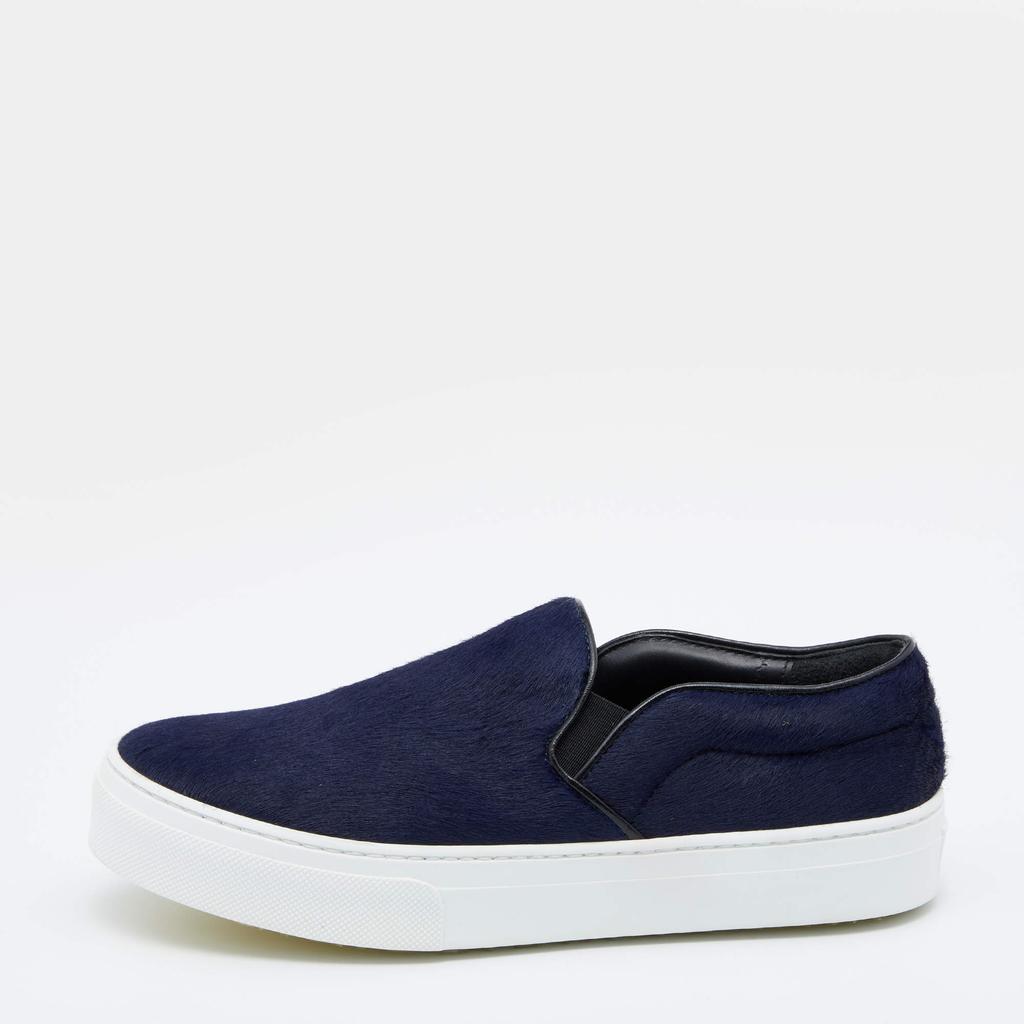 Celine Blue Calf Hair Slip-on Sneakers Size 36商品第1张图片规格展示