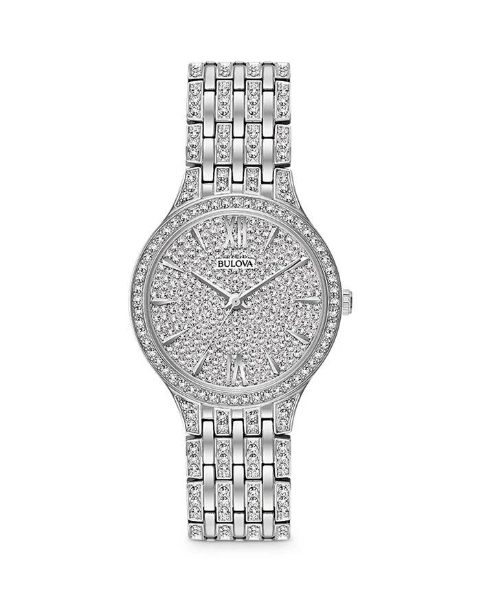 商品Bulova|Crystal Pavé Watch, 32mm,价格¥2667,第2张图片详细描述