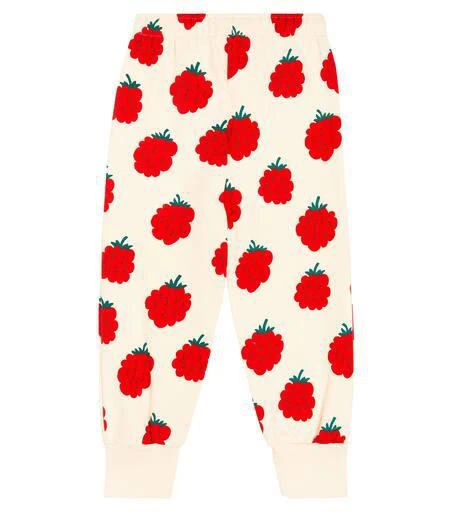 商品Tinycottons|Raspberries cotton jersey sweatpants,价格¥386,第4张图片详细描述