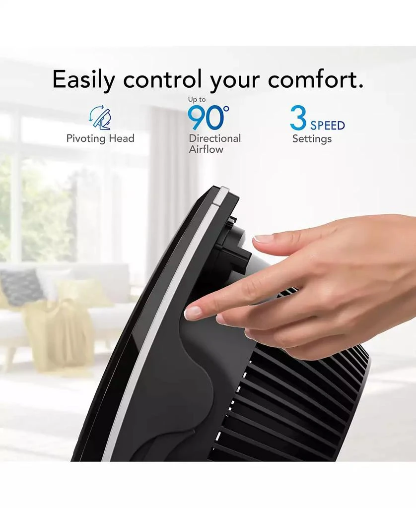 商品Vornado|573T Whole Room Air Circulator Fan with Pivoting Head, Black,价格¥341,第4张图片详细描述
