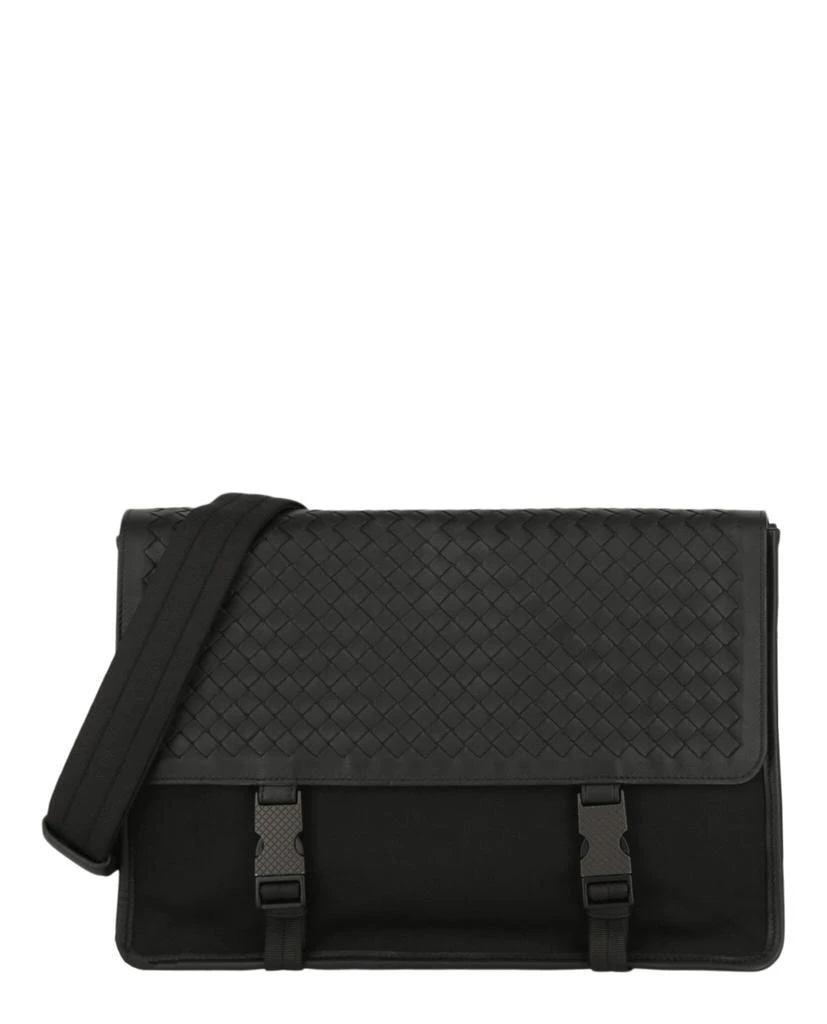 商品Bottega Veneta|Intrecciato Buckle Messenger Bag,价格¥5572,第1张图片