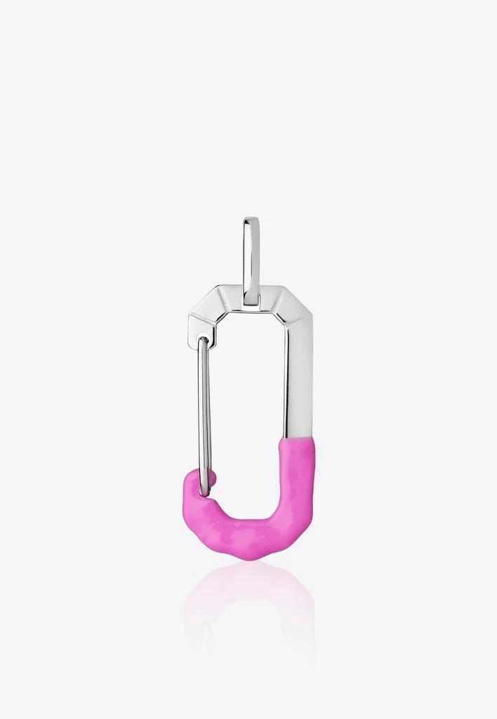 商品EÉRA|Special Order - Small Chiara Color-Block Single Earring in 18K White Gold,价格¥11590,第1张图片