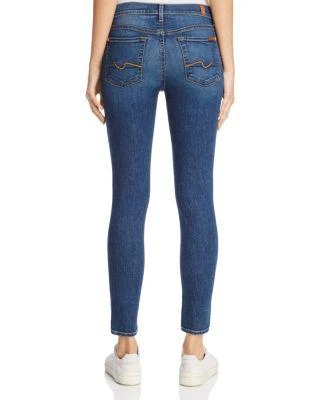 商品7 For All Mankind|The Ankle Skinny Jeans in Medium Melrose 2,价格¥742,第2张图片详细描述