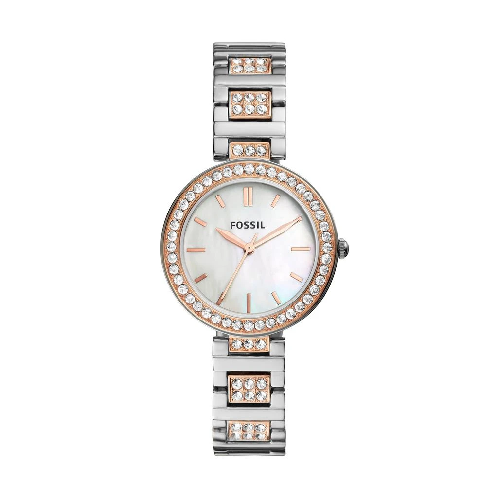 商品Fossil|Women's Karli Three-Hand, Stainless Steel Watch,价格¥374,第1张图片