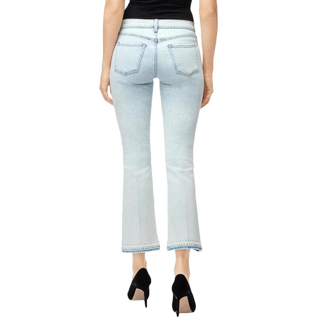 商品J Brand|J Brand Womens Selena Cropped Light Wash Bootcut Jeans,价格¥118,第4张图片详细描述