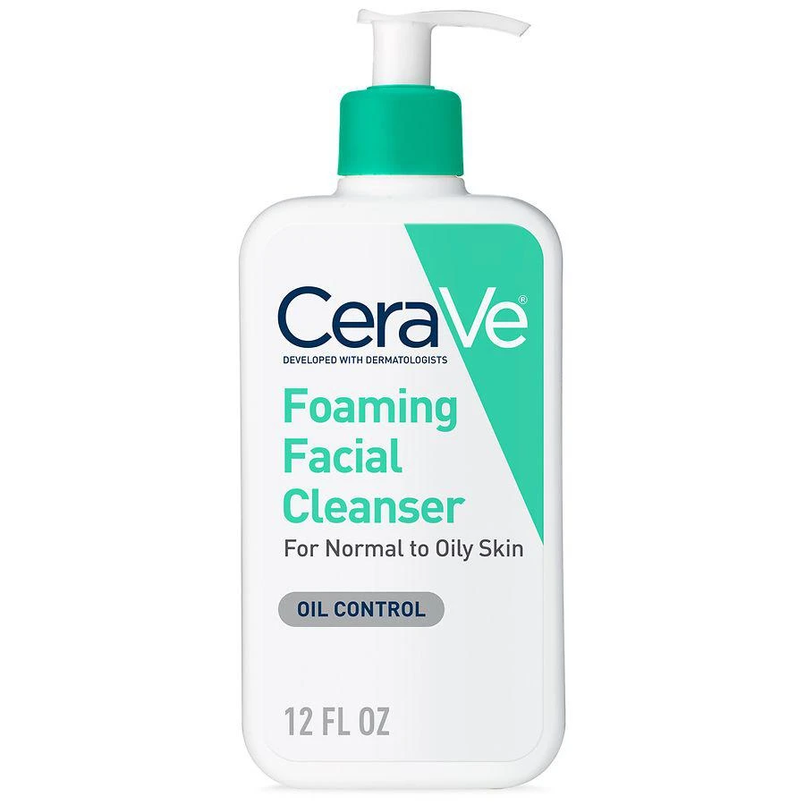 商品CeraVe|Foaming Face Cleanser, Fragrance-Free Face Wash with Hyaluronic Acid,价格¥128,第1张图片
