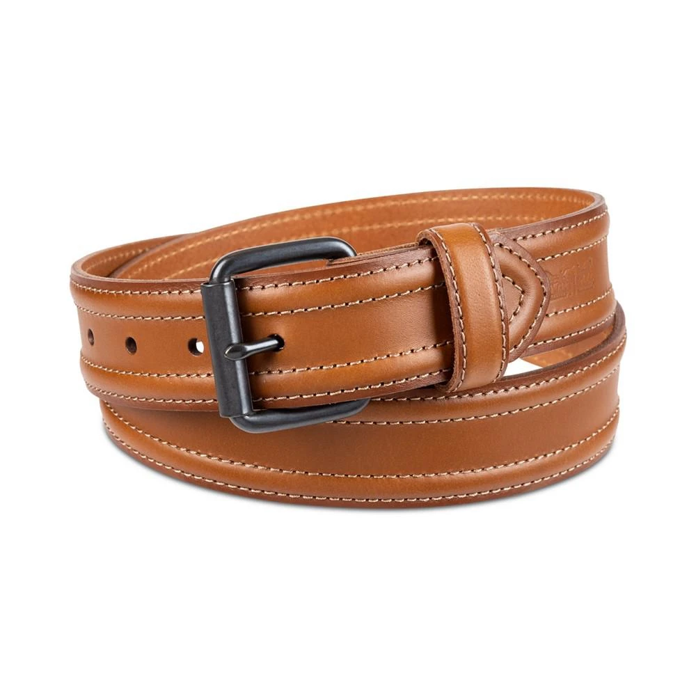 商品Levi's|Men's Trapunto Detail Leather Workwear Belt,价格¥149,第1张图片