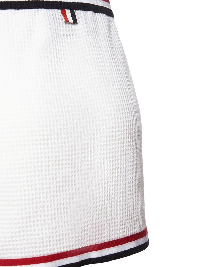 商品Thom Browne|Textured Bicolor Cotton Mini Wrap Skirt,价格¥3135,第7张图片详细描述