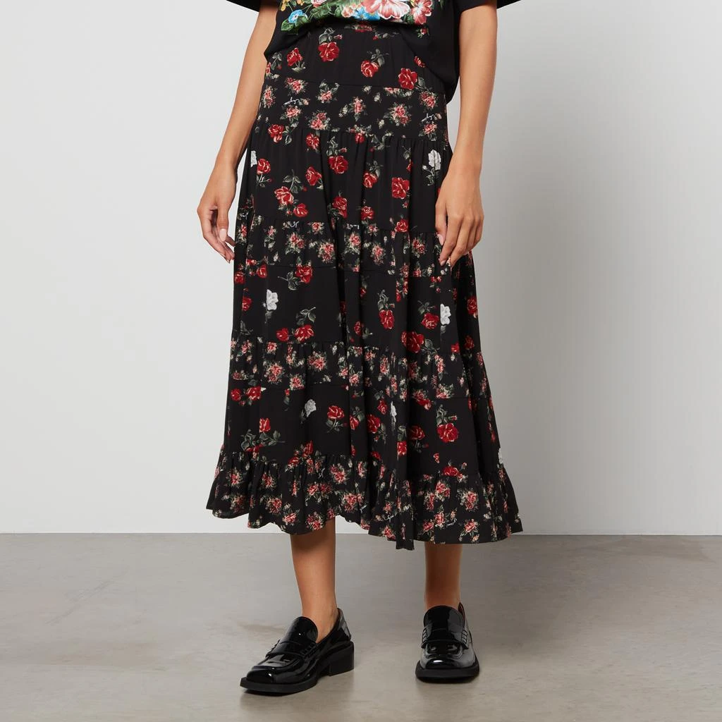 商品See by Chloé|Juliette Floral-Print Stretch-Crepe Maxi Skirt,价格¥644,第1张图片