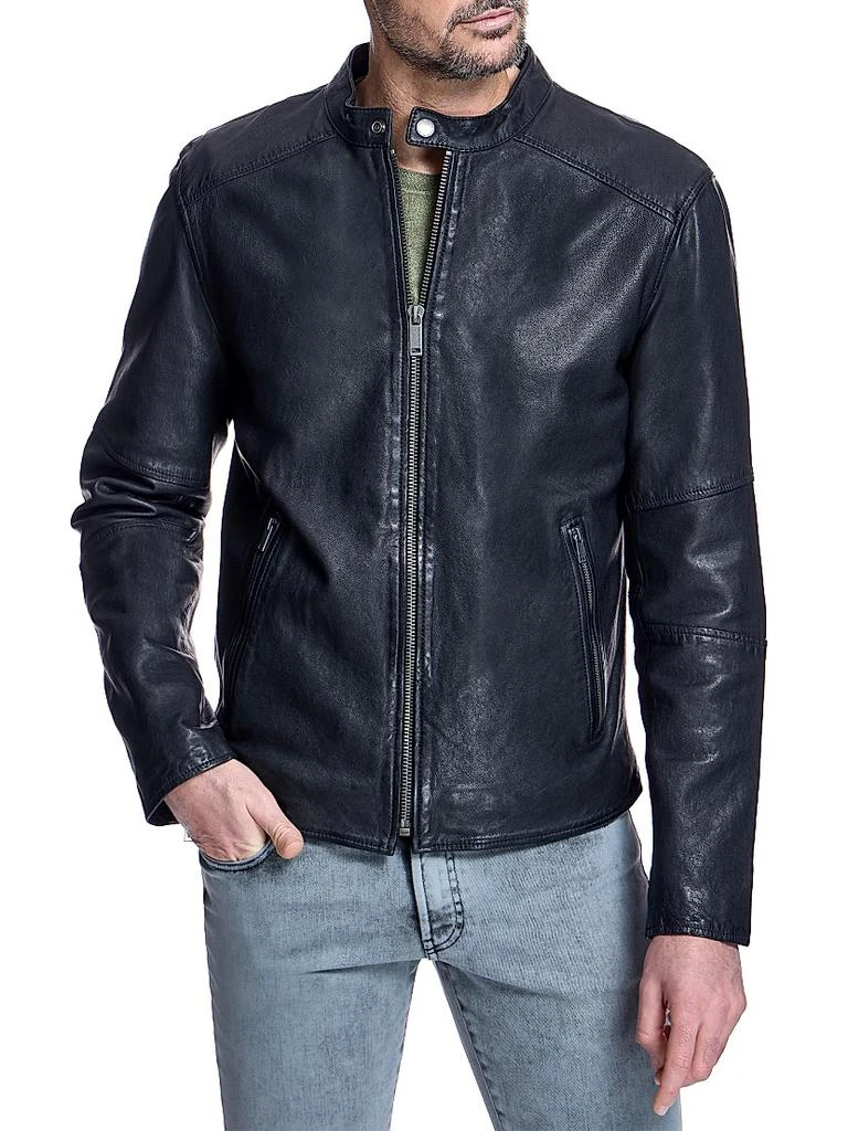 商品Maximilian|Men's Collarless Bomber Jacket,价格¥5141,第2张图片详细描述